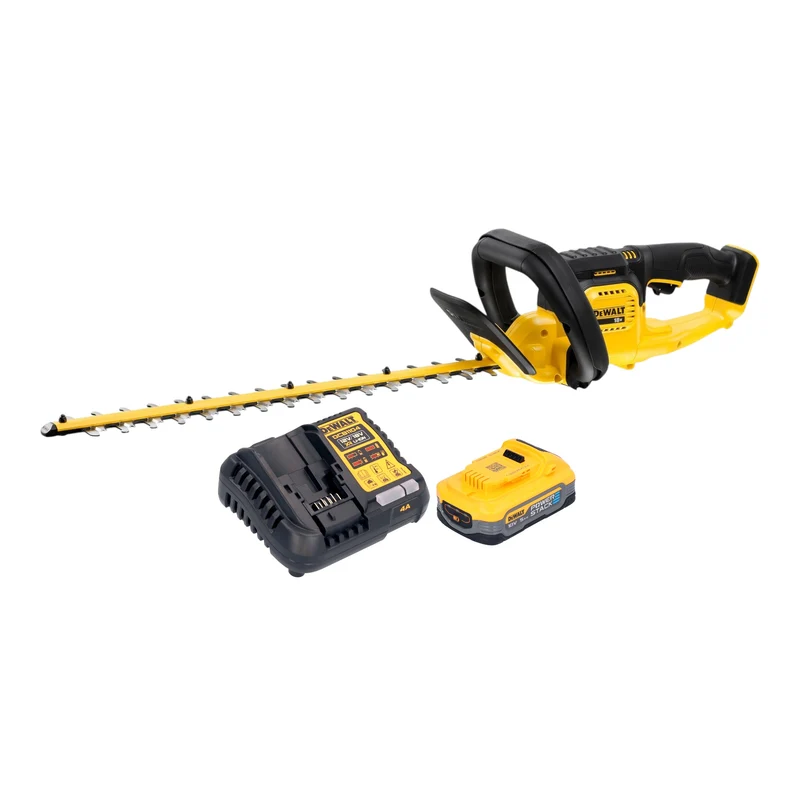 Dewalt DCMHT 563 H1 Akku Heckenschere 18 V 55 cm + 1x Powerstack Akku 5,0 Ah + Ladegerät