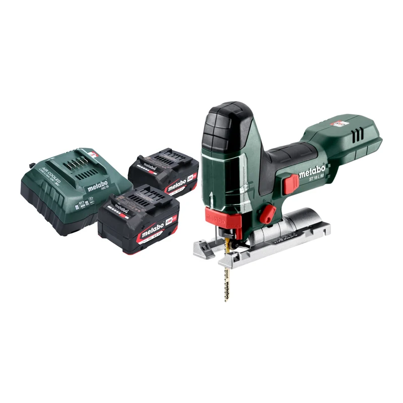 Metabo ST 18 L 90 Akku Stichsäge 18 V 90 mm + 2x Akku 4,0 Ah + Ladegerät