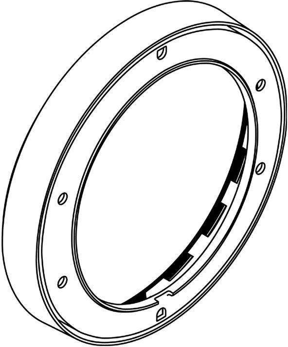 Hansgrohe Verlängerungsrosette 170 mm Chrom – Rund, für Brausen- und Wannen-Fertigsets