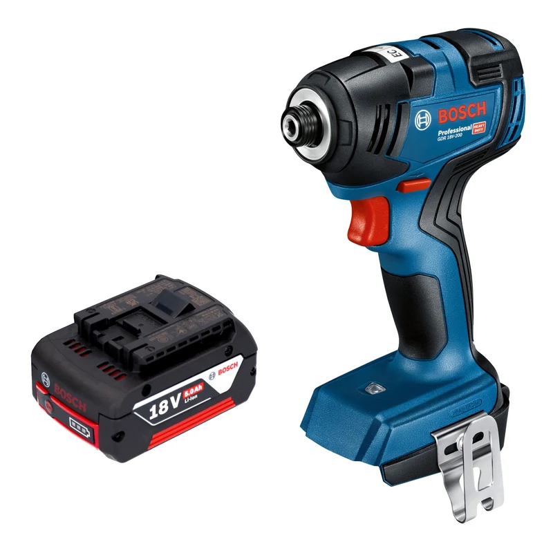 Bosch GDR 18V-200 Professional Akku Drehschlagschrauber 18 V 200 Nm Brushless + 1x Akku 5,0 Ah - ohne Ladegerät