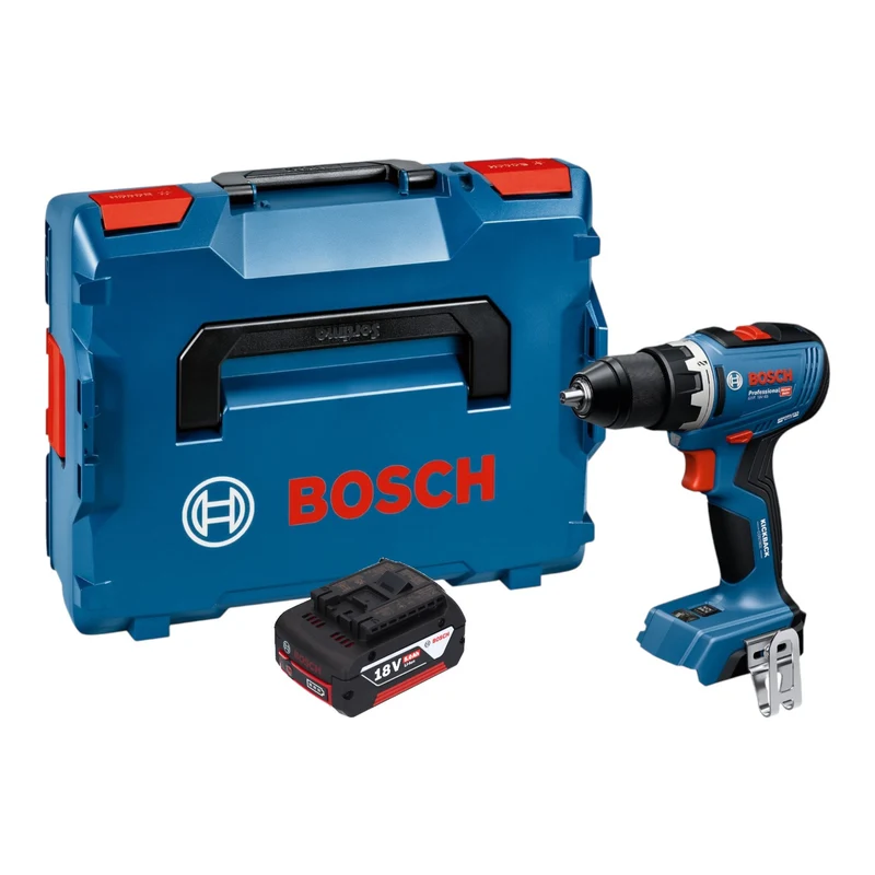 Bosch GSR 18V-65 Professional Akku Bohrschrauber 18 V 63 Nm Brushless + 1x Akku 5,0 Ah + L-Boxx - ohne Ladegerät