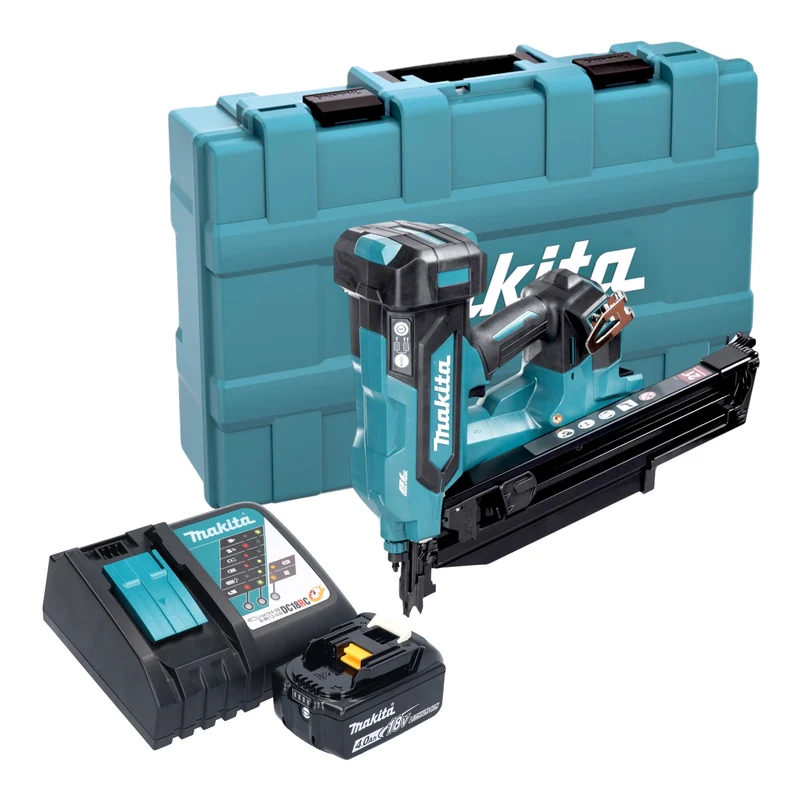 Makita DBN 901 RM1K Akku Nagler 18 V 50 - 90 mm Brushless + 1x Akku 4,0 Ah + Ladegerät + Koffer