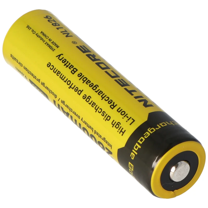NiteCore 18650 Li-Ion Akku für LED Taschenlampen NL186 mit 2600mAh