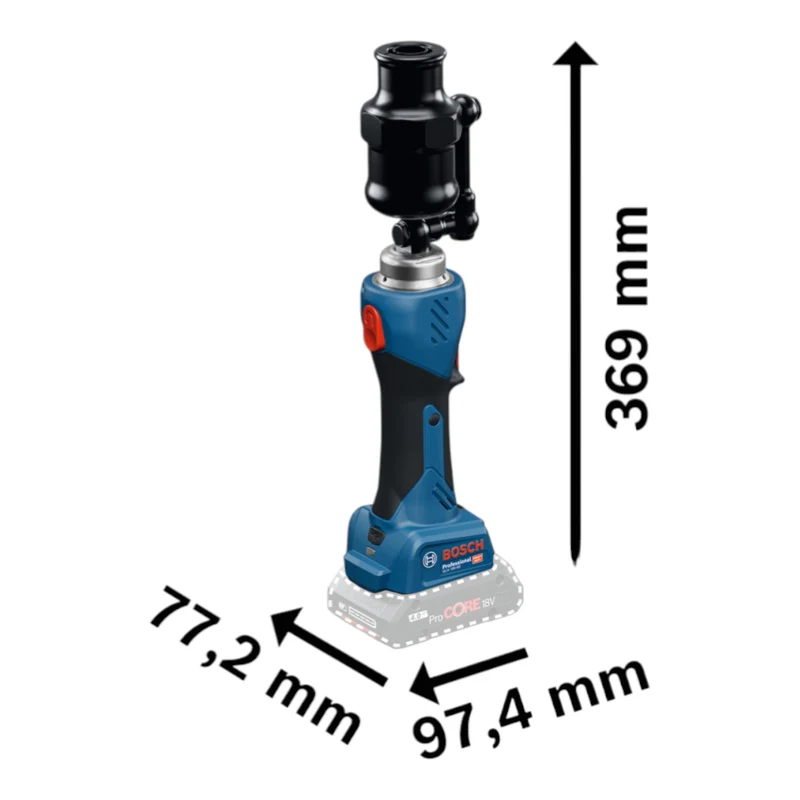 Bosch GLH 18V-60 Professional Akku Hydraulisches Stanzwerkzeug 18 V 60 kN ( 06019P0200 ) + XL-Boxx - ohne Akku, ohne Ladegerät