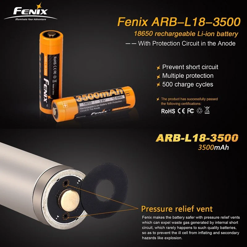 AccuCell 18650 3,7V 3500mAh Li-Ion Akku und 1-Schacht USB-Schnellladegerät