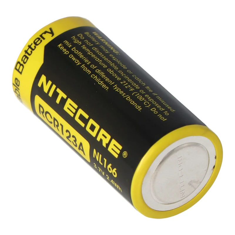 Nitecore 16340 Li-Ion Akku CR123 geschützter Li-Ionen Akku 16340 auch für Zebralight