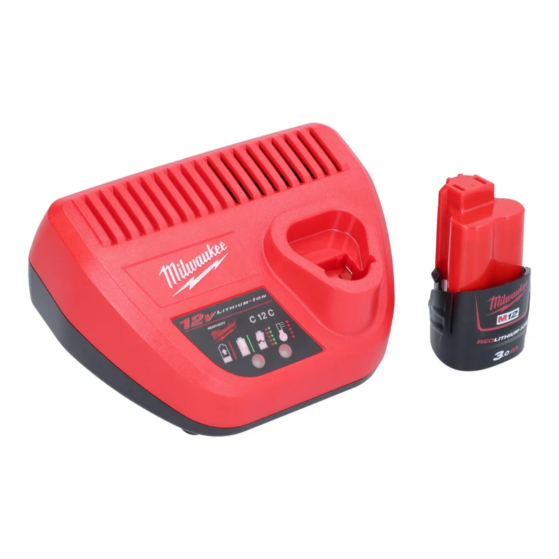 Milwaukee M12 FHS-301 Akku Astsäge 12 V 15 cm Brushless + 1x Akku 3,0 Ah + Ladegerät