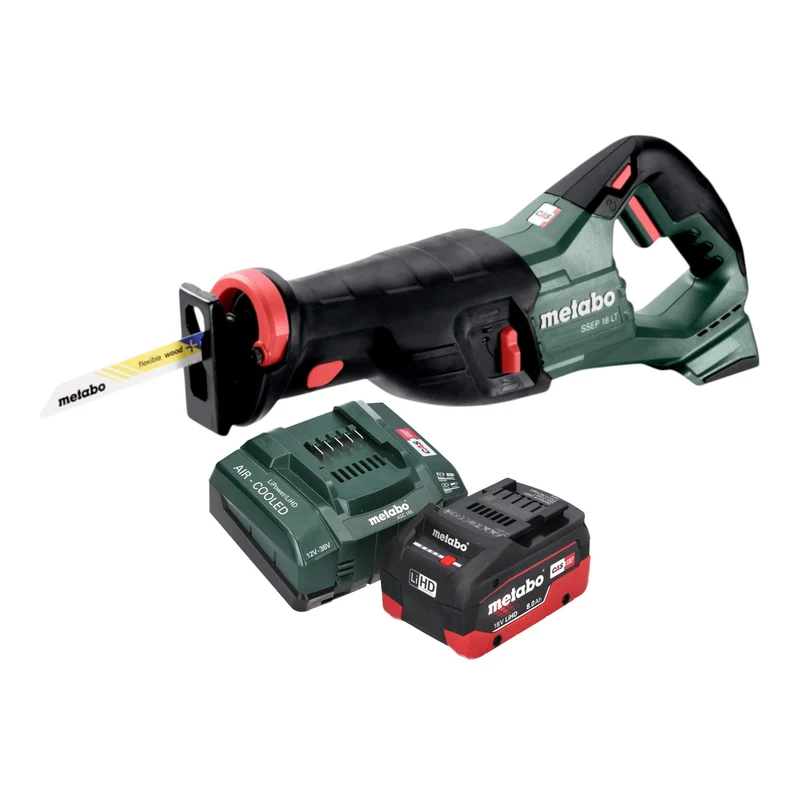 Metabo SSEP 18 LT Akku Säbelsäge 18 V 32 mm + 1x LiHD Akku 8,0 Ah + Ladegerät