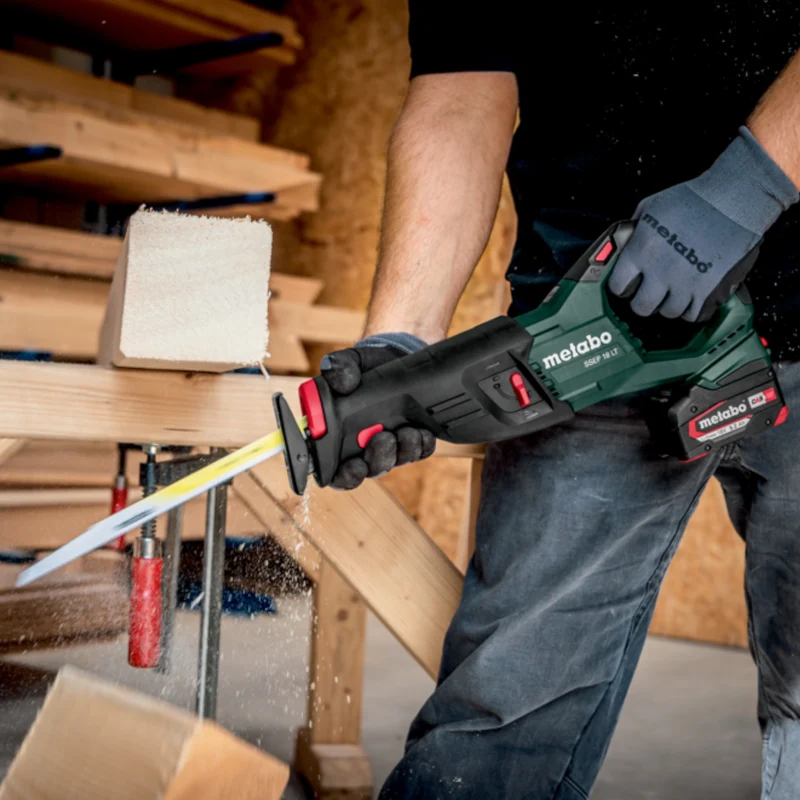 Metabo SSEP 18 LT Akku Säbelsäge 18 V 32 mm + 1x LiHD Akku 8,0 Ah + Ladegerät