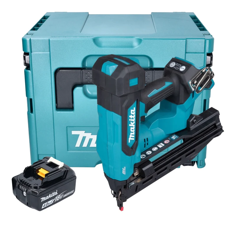 Makita DBN 610 M1J Akku Stauchkopfnagler 18 V 32 - 64 mm Brushless + 1x Akku 4,0 Ah + Makpac - ohne Ladegerät