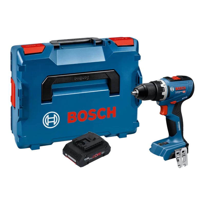 Bosch GSR 18V-65 Professional Akku Bohrschrauber 18 V 63 Nm Brushless + 1x ProCORE Akku 4,0 Ah + L-Boxx - ohne Ladegerät
