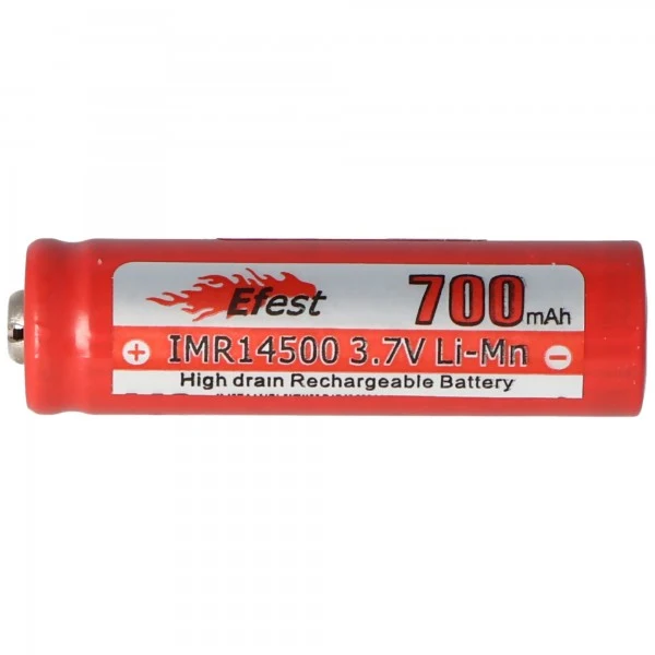 Efest IMR 14500 V2 Akku 3,7V 700mAh Pluspol erhöht Li-Ion Akku