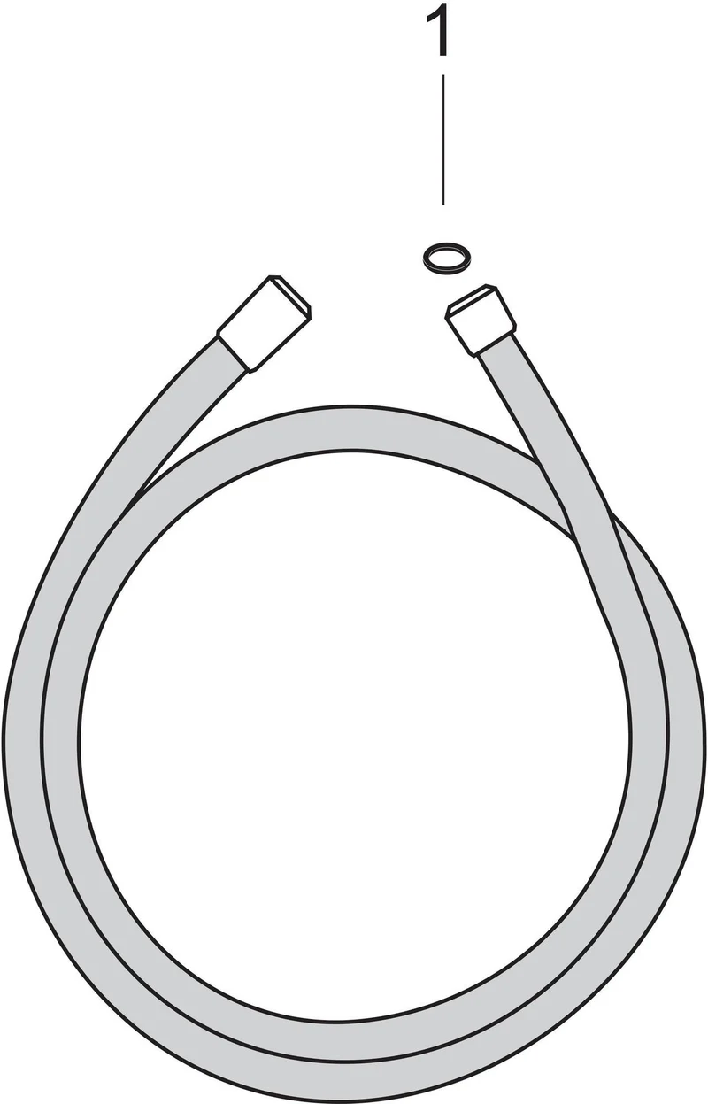 HANSGROHE ISIFLEX Brauseschlauch 2000 mm Chrom – Knick- und Verdrehschutz