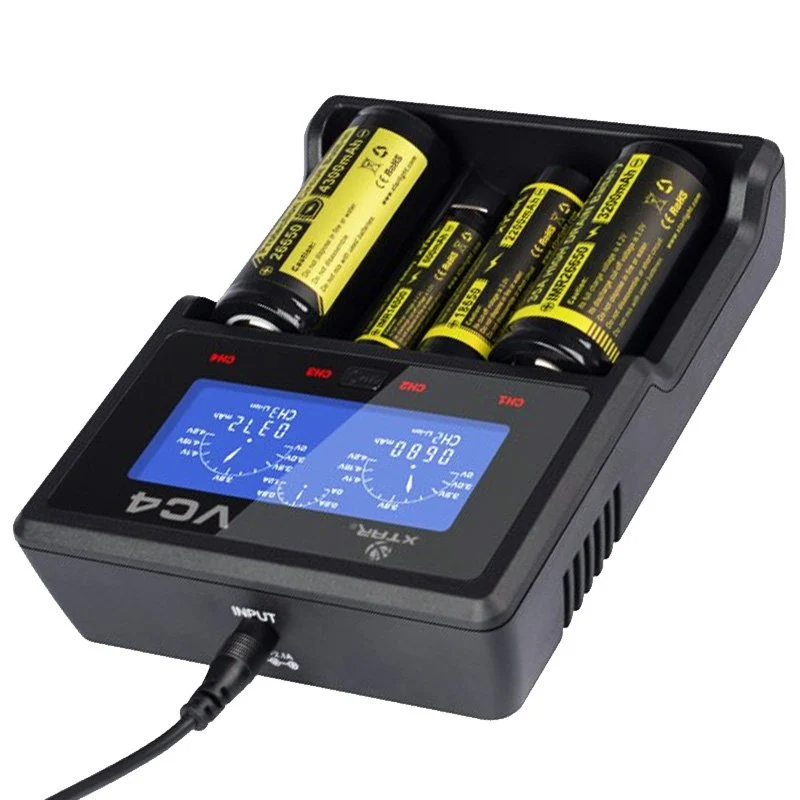 Xtar VC4 18650 Li-Ion Akku und 4fach Li-Ion Schnell-Ladegerät