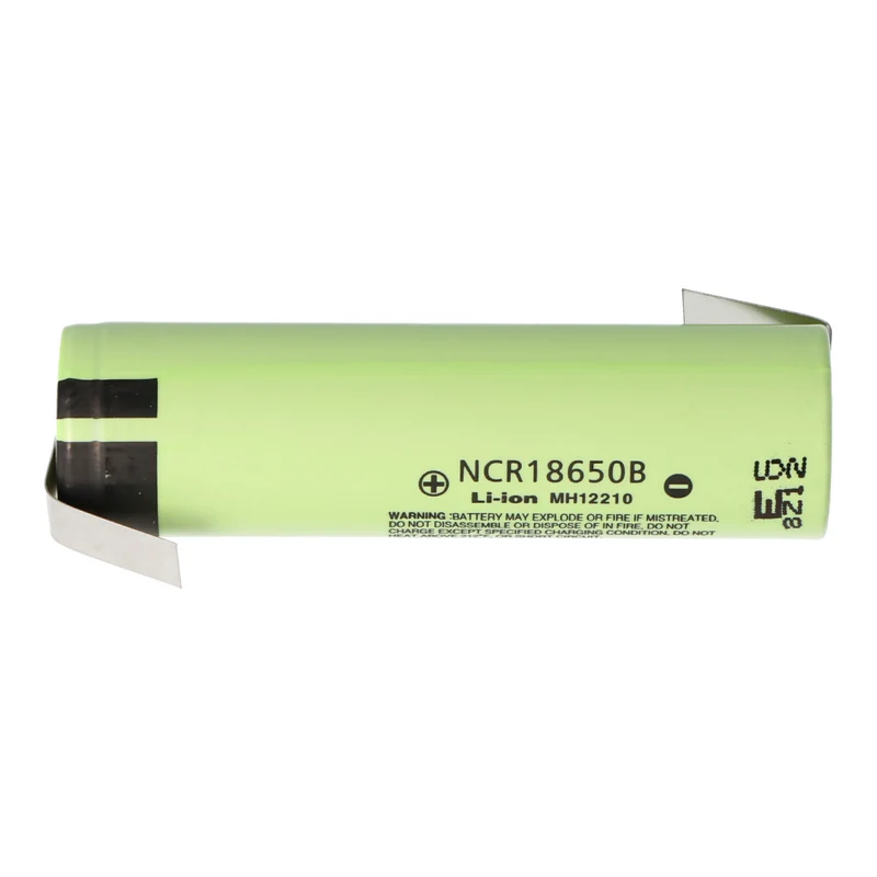 Panasonic NCR18650B 3,6V - 3,7V 3400mAh Li-Ion Akku 18,2x65,25 mit Lötfahne Z