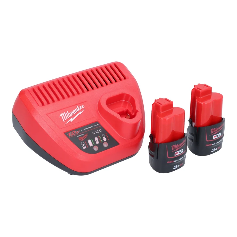 Milwaukee M12 FHS-302 Akku Astsäge 12 V 15 cm Brushless + 2x Akku 3,0 Ah + Ladegerät
