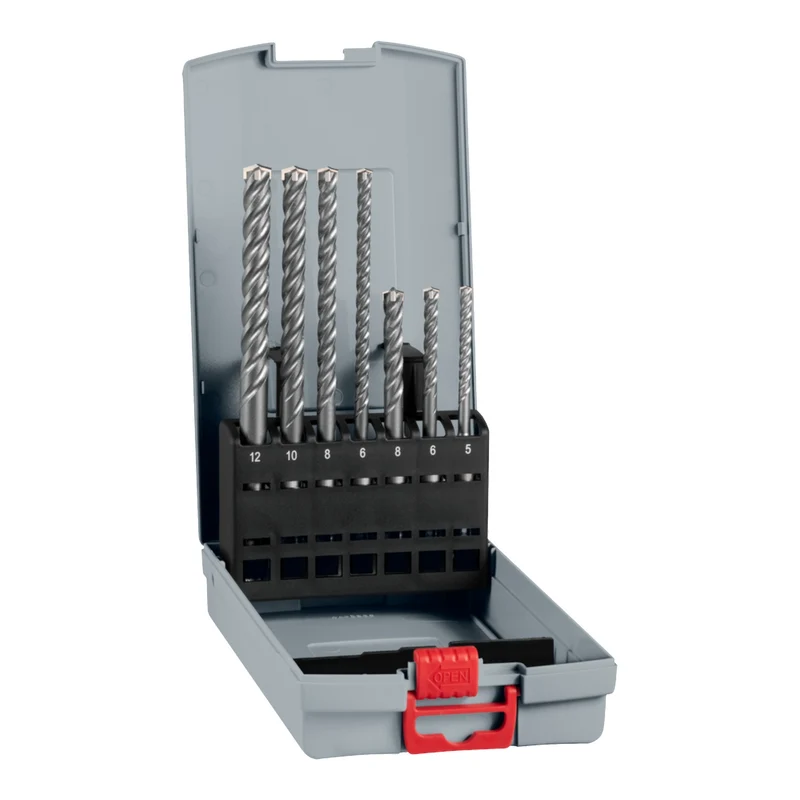Bosch PRO SDS Plus-5X Hammerbohrer Set 5 - 12 mm 7 tlg. ( 2608707246 ) für Bohrhämmer und Zerkleinerer