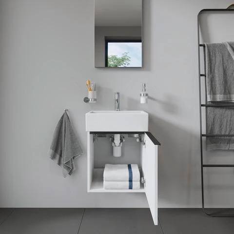 DURAVIT Raumsparsiphon Universal Weiß – Kunststoff-Siphon mit Rosette, 1 1/4″