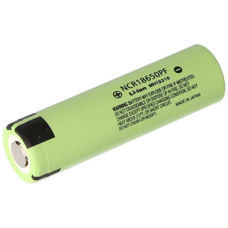 Panasonic NCR18650PF - 2900mAh, 3,6V bis 3,7V Li-Ion-Akku, Ladeschlussspannung max. 4,2V