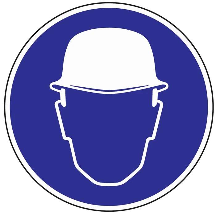 Gebotszeichen ASR A1.3/BGV A8 ( 3000277506 ) Kopfschutz benutzen 10 Stück