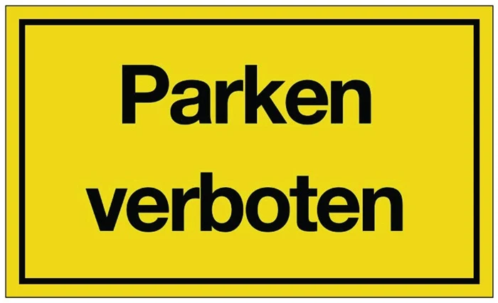 Hinweiszeichen ( 3000277122 ) Parken verboten Kunststoff 10 Stück