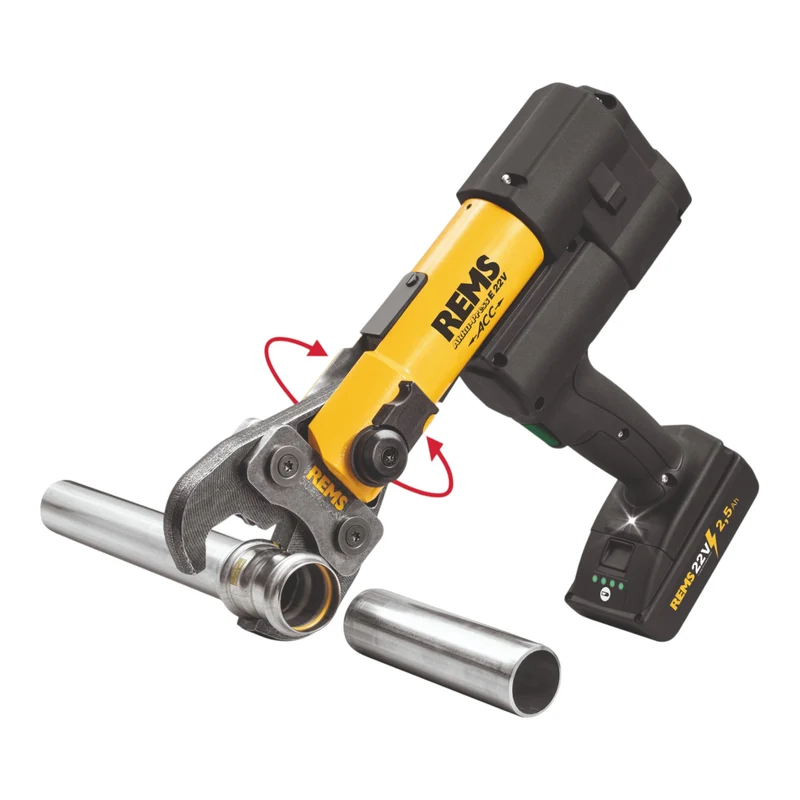Rems E 22V ACC Basic-Pack Akku Radialpresse 22 V 32 kN ( 576017 R220 ) + 1x Akku 2,5 Ah + Ladegerät + L-Boxx