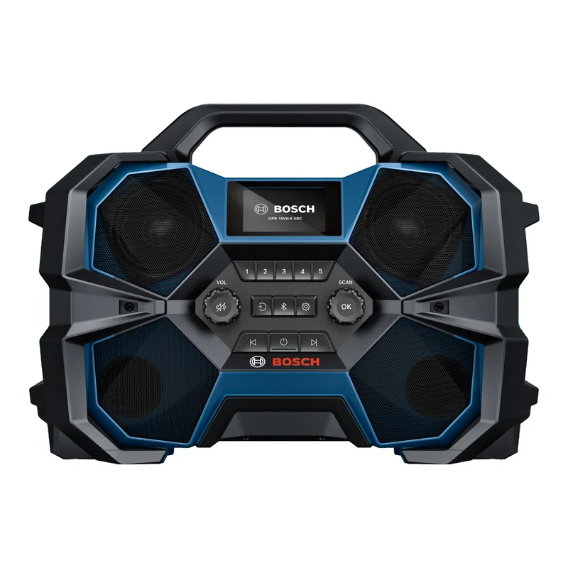 Bosch GPB 18VH-6 SRC Professional Akku Radio 12 - 18 V ( 06014A6200 ) FM / DAB+ / Bluetooth / AUX IP54 Solo - ohne Akku, ohne Ladegerät