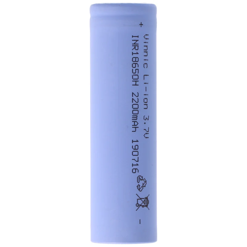 AccuCell INR18650H Vinnic 18650 Li-ion Akku 3,7 Volt 2200mAh ungeschützt, ohne Kopf 65,5x18,38mm
