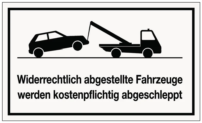 Hinweiszeichen ( 3000277687 ) Widerrechtliches Parken Kunststoff 10 Stück