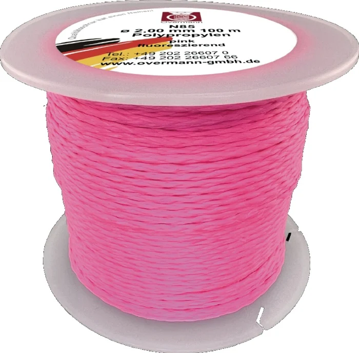 Pflastererschnur ( 4000816693 ) Länge 100 m Ø 2 mm pink, fluoreszierend 6 Stück