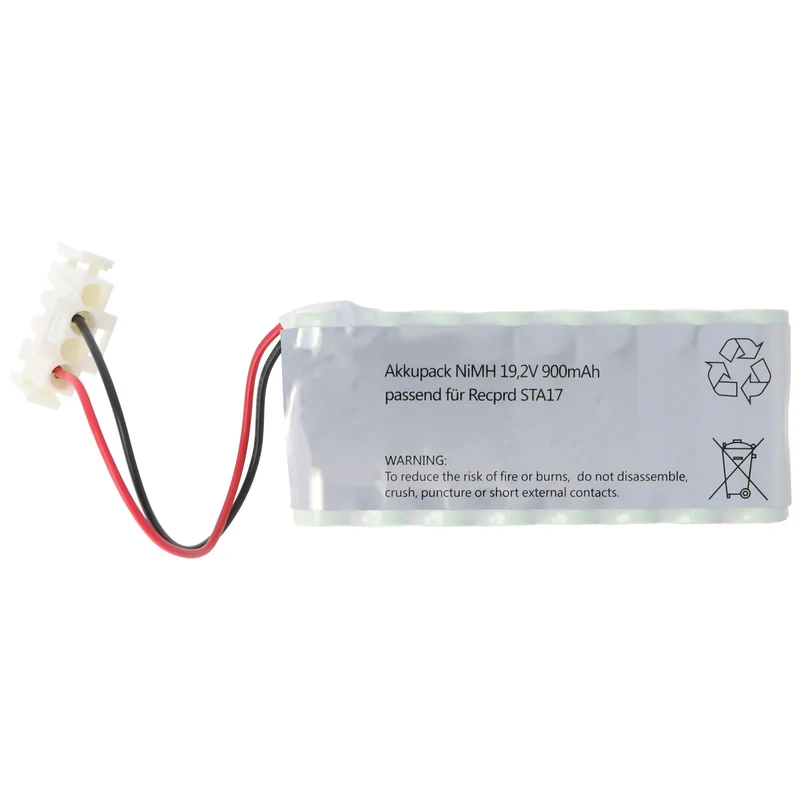 AccuCell Akku Türsteuerung 19,2 Volt 900mAh Ni Akkupack mit Stecker