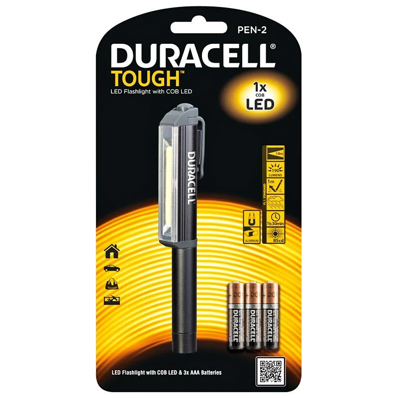 Duracell Touch PEN-2 LED Leuchtstift ultrahell mit bis zu 190 Lumen
