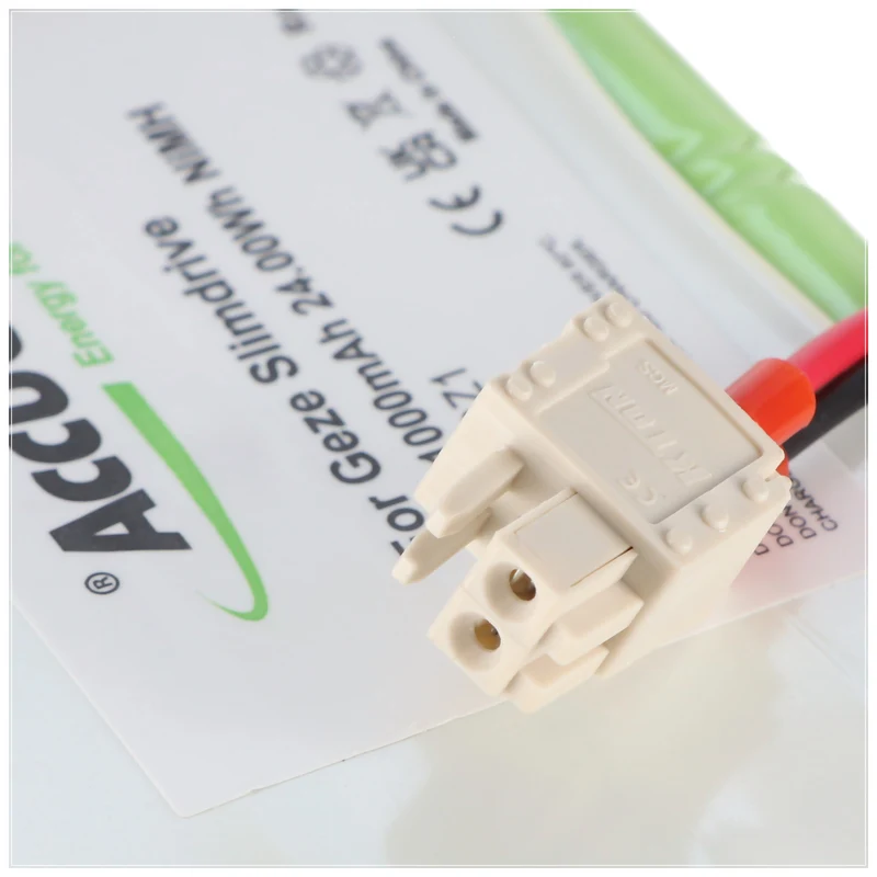 AccuCell Nachbau Akku Geze Slimdrive 24V 900mAh NiMH AkkuPack 106863, 25020