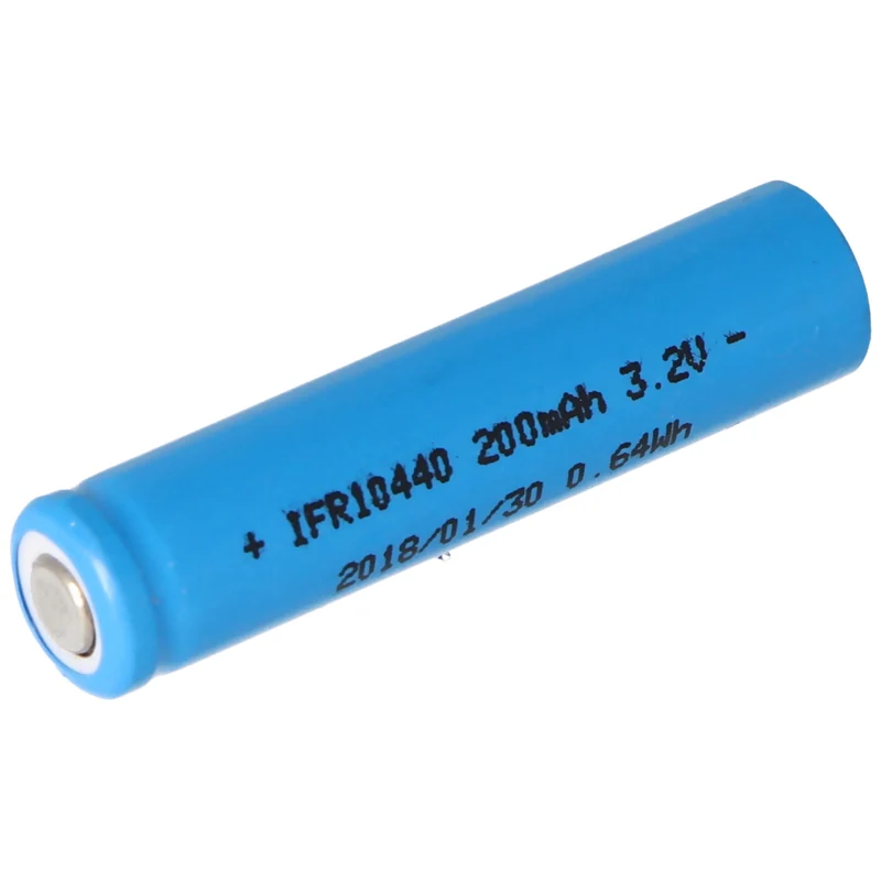 AccuCell IFR 10440 200mAh 3,2V LiFePo4 Akku (Flat Top) ungeschützt