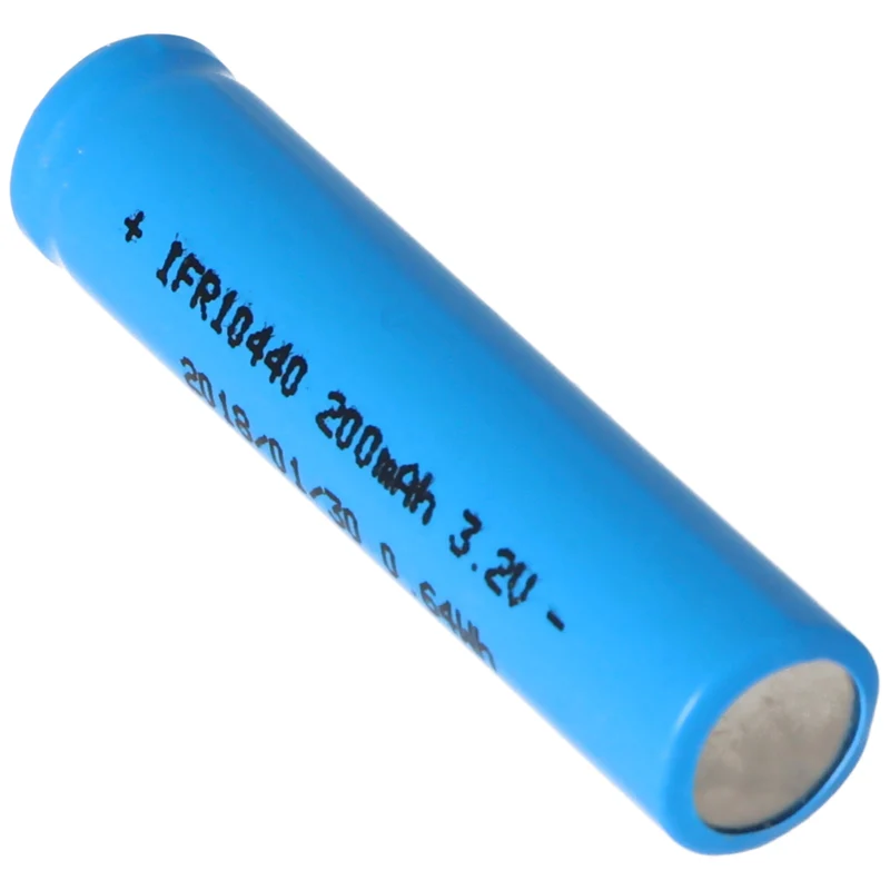 AccuCell IFR 10440 200mAh 3,2V LiFePo4 Akku (Flat Top) ungeschützt