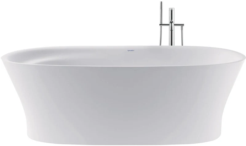 DURAVIT Cape Cod Freistehbadewanne 1855x885 mm Mineralguss Weiß Matt mit Fußgestell