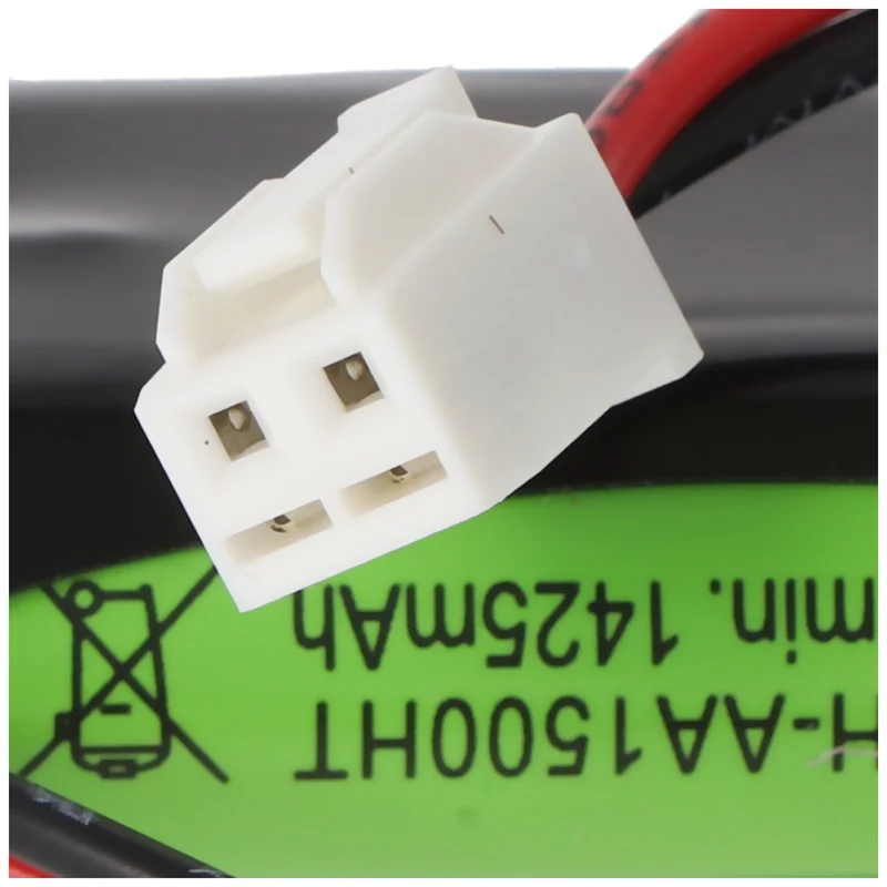AccuCell Notleuchtenakku NiMH 2,4V 1500mAh F1x2 Mignon 100mm Kabel