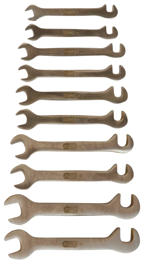 KS TOOLS BRONZEplus Blech-Doppel-Maulschlüssel-Satz klein, 10-tlg ( 963.7131 )