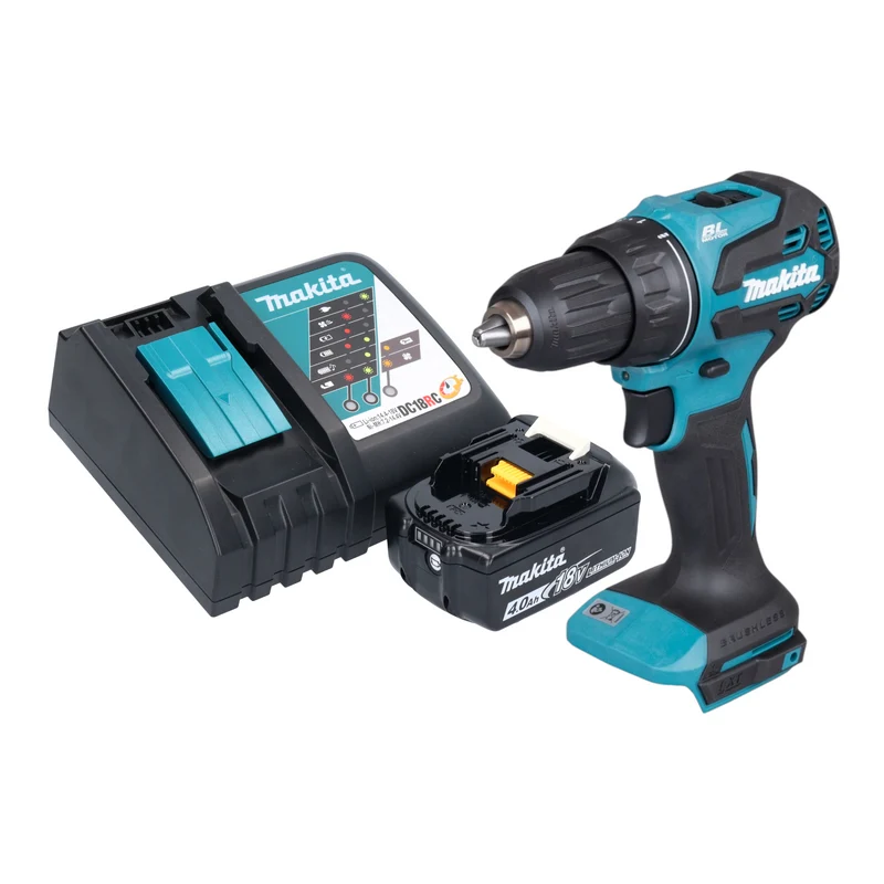 Makita DDF 490 RM1 Akku Bohrschrauber 18 V 65 Nm 1/2" Brushless + 1x Akku 4,0 Ah + Ladegerät