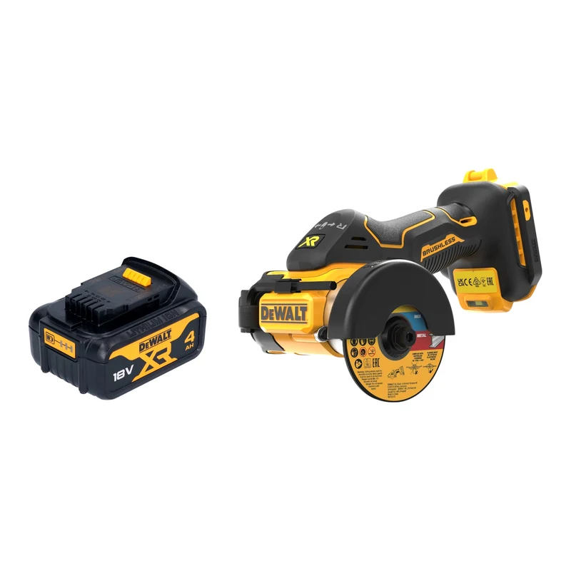 DeWalt DCS 438 N Akku Multimaterialschneider 18 V 76 mm Brushless + 1x Akku 4,0 Ah - ohne Ladegerät