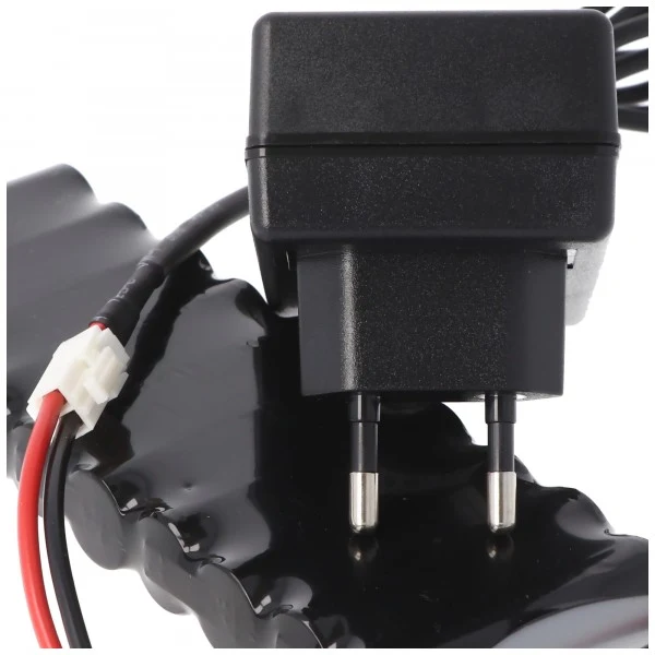 AccuCell Ladegerät für Roto ZEL Akku 12V RT2 SF G2, Ansmann 2412-3011, WDT-S RT2 SF G2/G3/G4, 100-240 Volt 1000mA Ladestrom