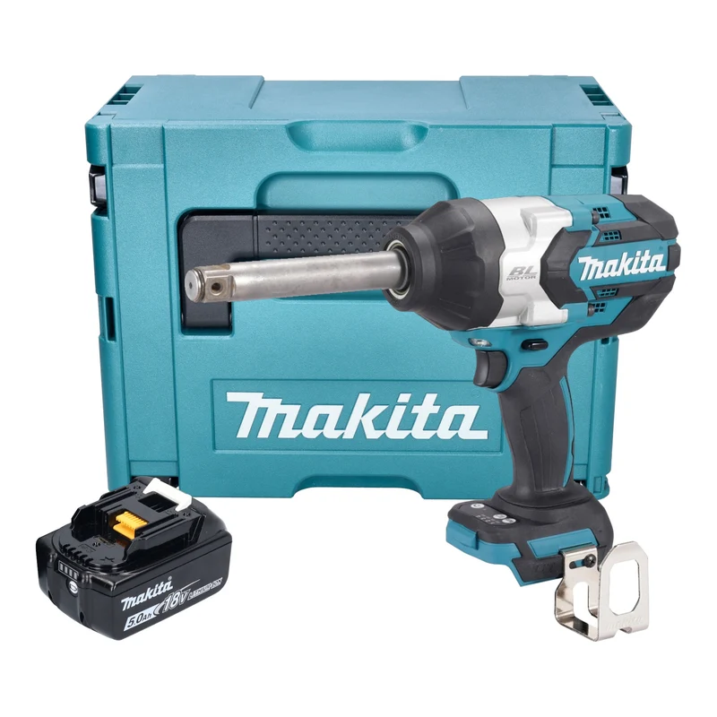 Makita DTW 1005 T1J Akku Schlagschrauber 18 V 1360 Nm 3/4" Brushless + 1x Akku 5,0 Ah + Makpac - ohne Ladegerät