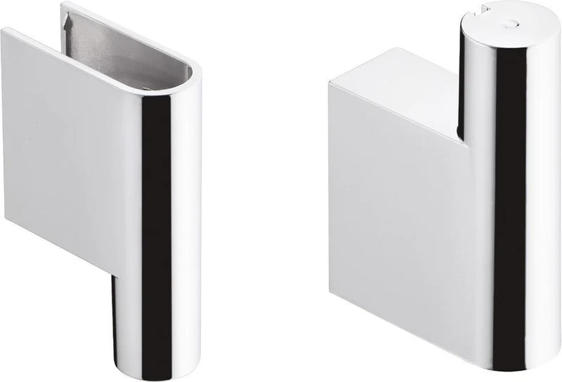 Hansgrohe Unica'S Puro Abdeckung Set Mattschwarz für Brausenstange – 2 Stück