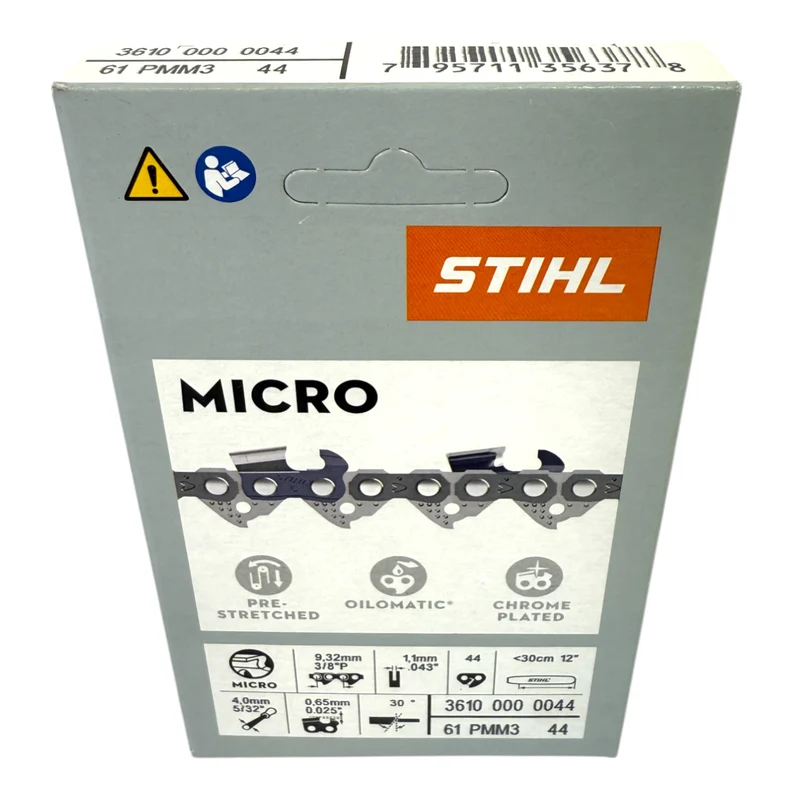 STIHL Picco Micro Mini 3 Sägekette 30 cm 3/8" P 1,1 mm 44 TG 2 Stk. ( 2x 36100000044 )