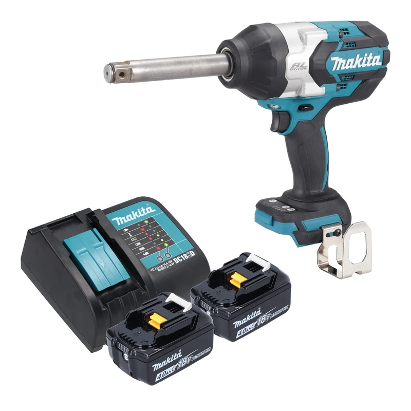Makita DTW 1005 SM Akku Schlagschrauber 18 V 1360 Nm 3/4" Brushless + 2x Akku 4,0 Ah + Ladegerät