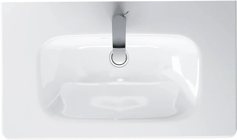 DURAVIT DuraStyle Möbelwaschtisch 785 mm, 1 Hahnloch, mit Überlauf, weiß