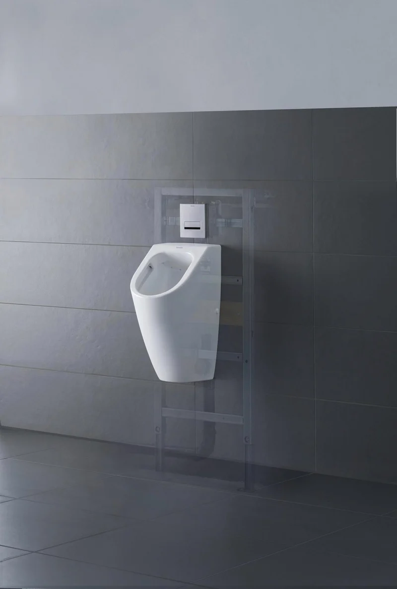 Duravit Absaugesiphon für Urinal ME by Starck, Abgang waagerecht, verdeckt, mit Rosette
