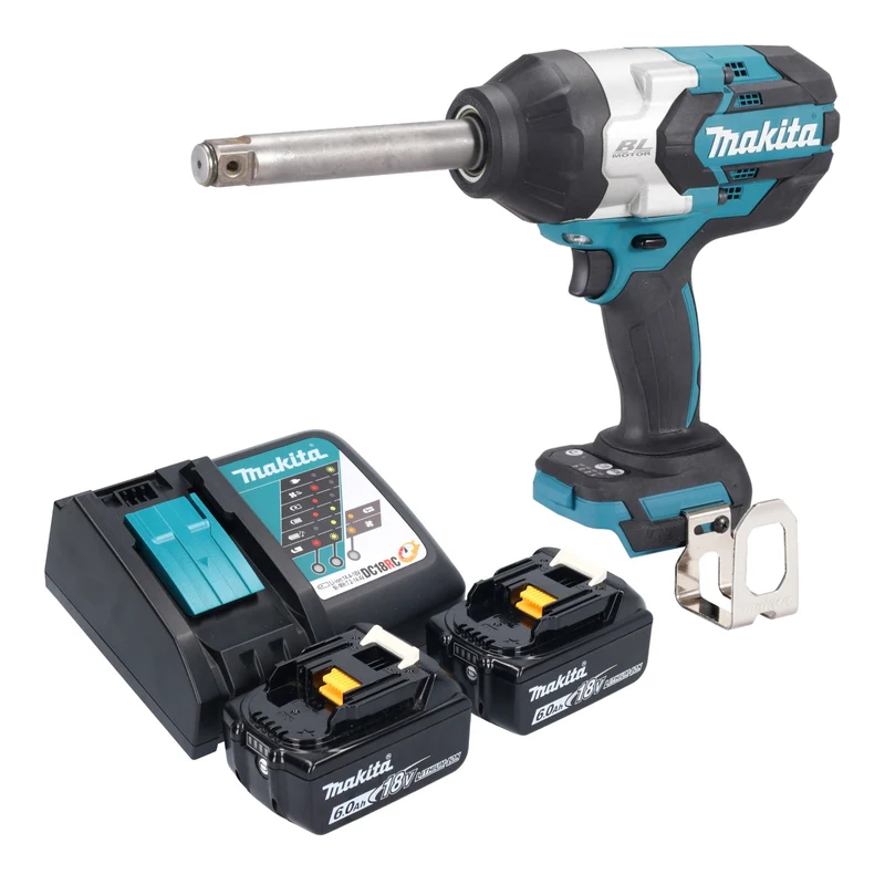 Makita DTW 1005 RG Akku Schlagschrauber 18 V 1360 Nm 3/4" Brushless + 2x Akku 6,0 Ah + Ladegerät