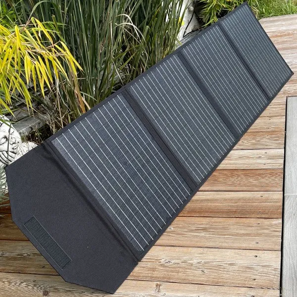 AccuCell Solarpanel 100W faltbar max. 18 Volt, das faltbare Solar-Panel mit dem Ladestrom max. 5,5A Ausgang