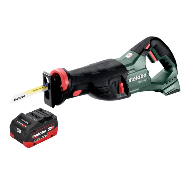 Metabo SSEP 18 LT Akku Säbelsäge 18 V 32 mm + 1x LiHD Akku 8,0 Ah - ohne Ladegerät